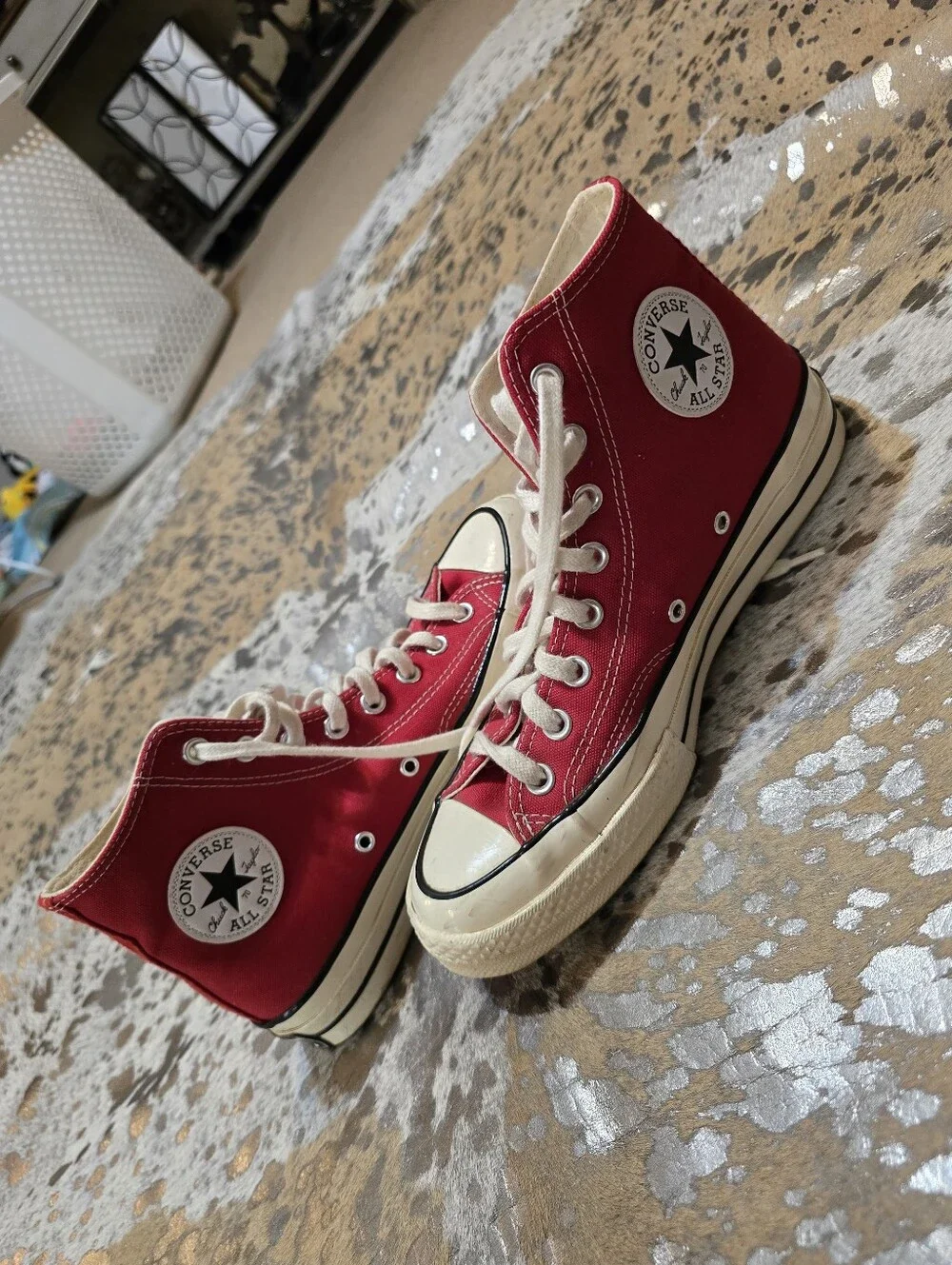 Converse Chuck Taylor All Star High Top Sneakers - Red - Picture 1 of 10